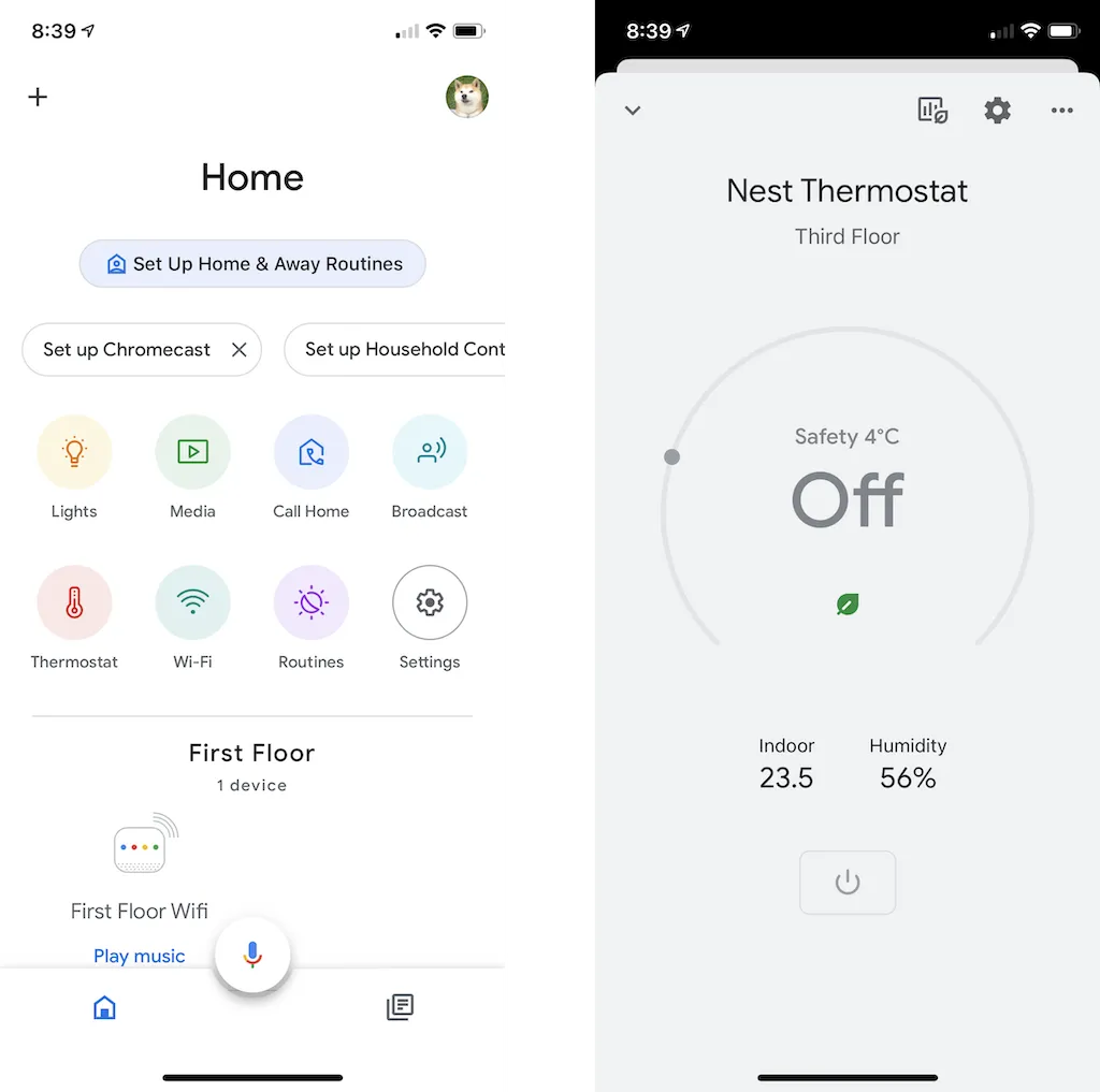 随着设备增多日益丰富的 Google Home 主屏