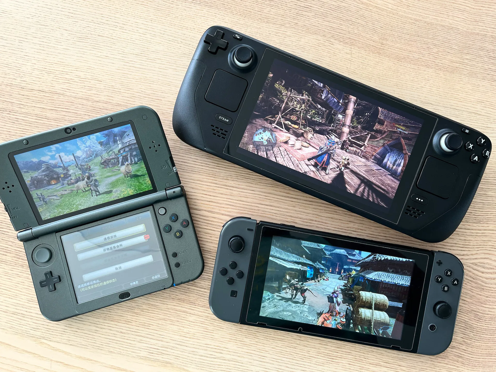 掏出所有掌机合个影